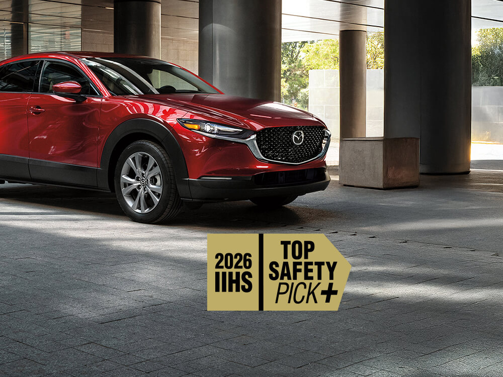 The Mazda CX-30 is a 2026 IIHS TOP SAFETY PICK+.