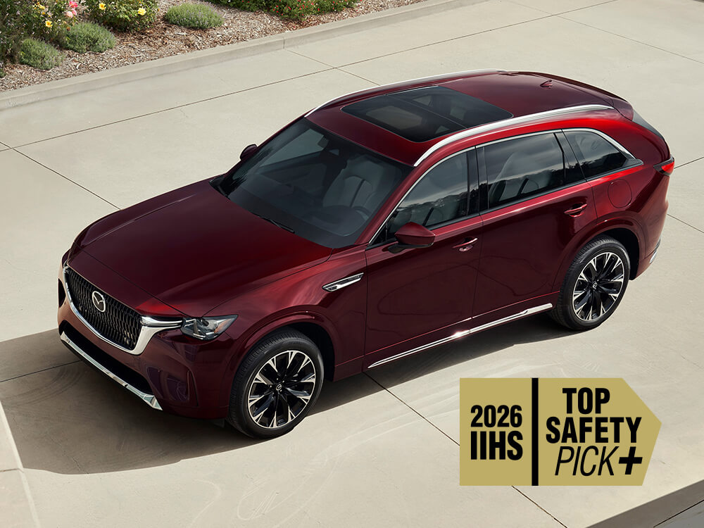 The Mazda CX-90 is a 2026 IIHS TOP SAFETY PICK+.