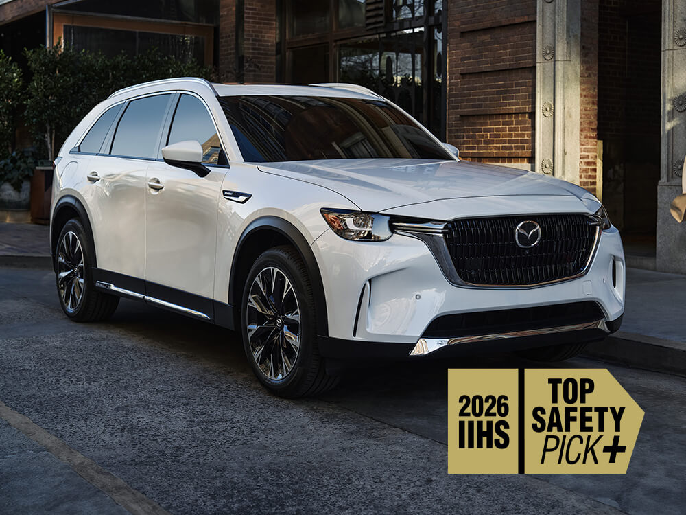 The Mazda CX-90 is a 2026 IIHS TOP SAFETY PICK+.