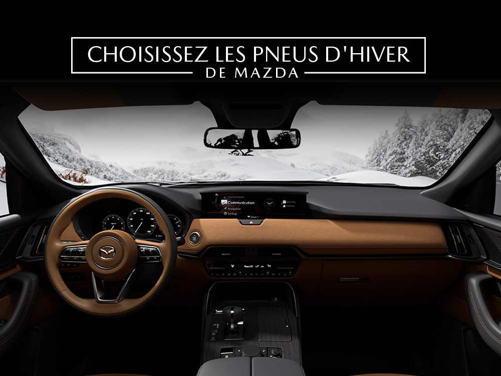 Vue de l'intérieur d'un Mazda CX-90